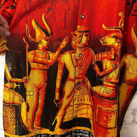 Vintage ZAM Collection Ancient Egypt Button Up Shirt - Picture 4 of 6